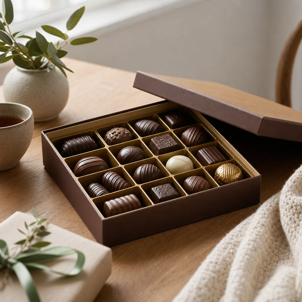 Redaktionell bild för Lyxchoklad och gourmetchoklad