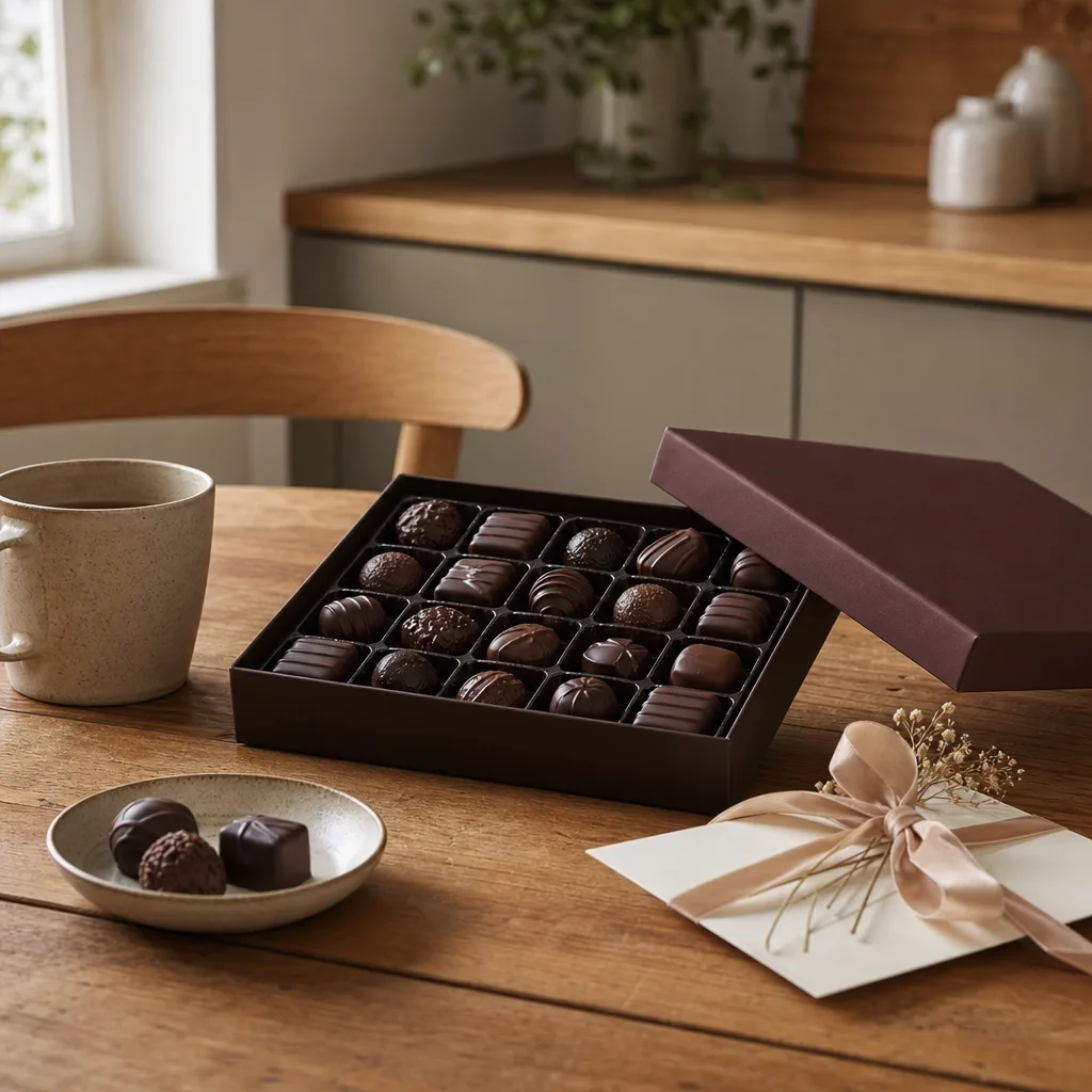 Redaktionell bild för Mörk choklad online