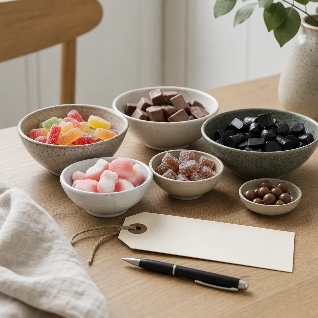 Redaktionell bild för Godis och allergier – allergener och märkning