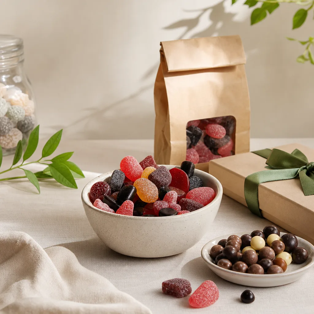 Redaktionell bild för Veganskt godis – den kompletta guiden
