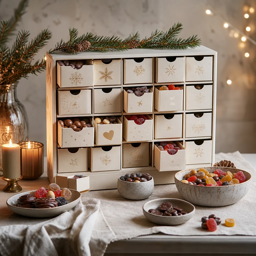 Redaktionell bild för Adventskalender med godis