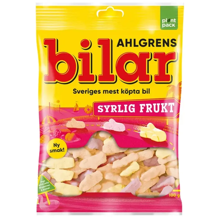 Ahlgrens Bilar Syrlig Frukt 100 gram