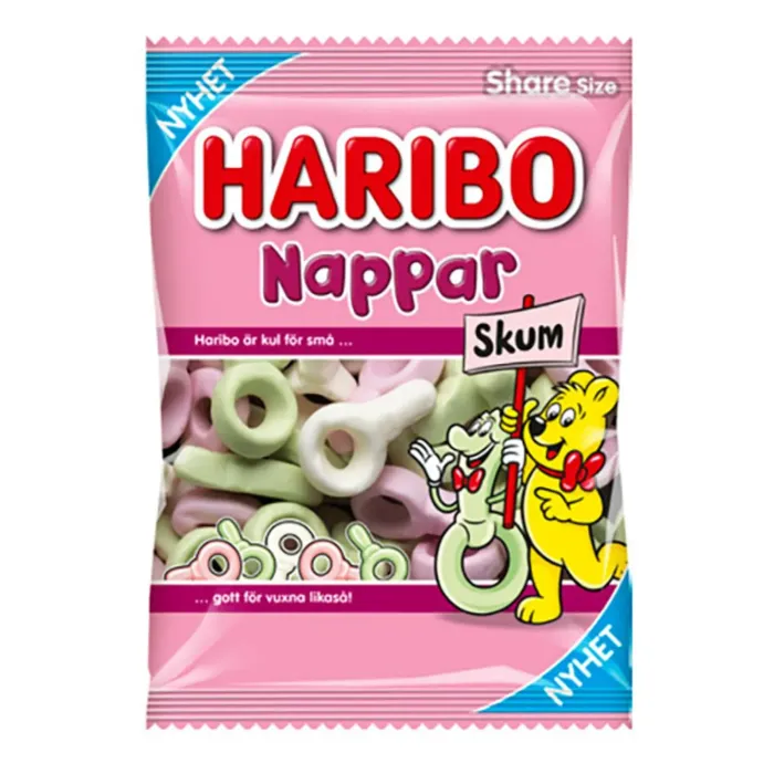 Haribo Nappar Skum 120 gram